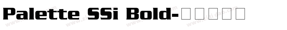 Palette SSi Bold字体转换